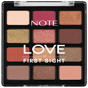 Палетка теней для век (Note Love At First Sight Eyeshadow Palette 209 1.3g x12)